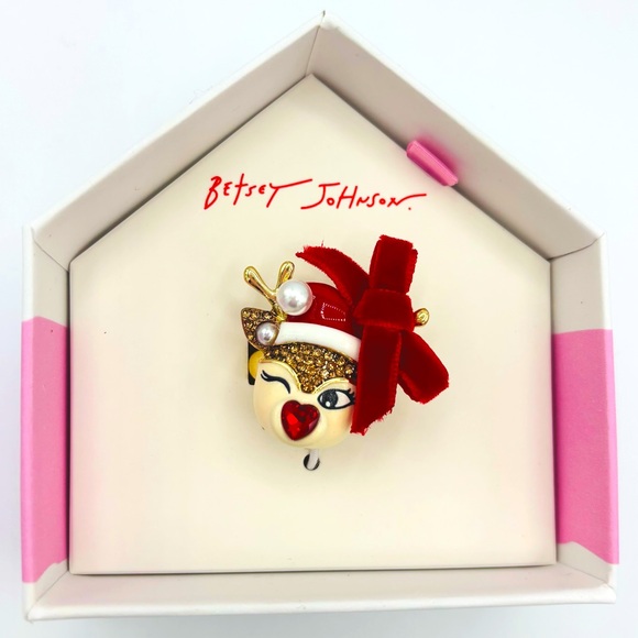 Betsey Johnson Reindeer Ring - Picture 3 of 6